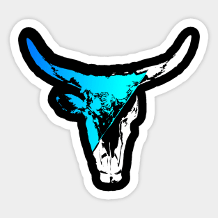 Bull Head Sticker